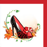 red shoes
